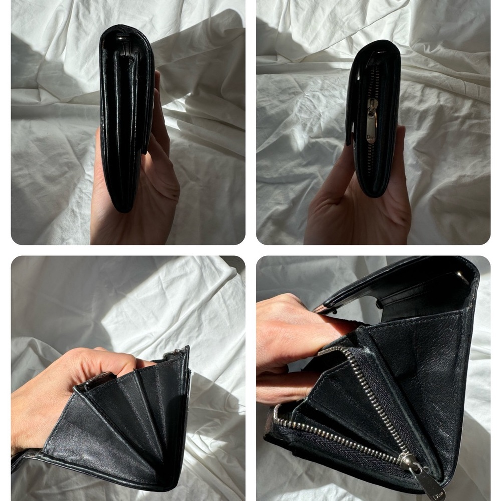 SUPER RARE - Dior Black Patent Leather Logo Ultimate Continental Wallet - Picture 14 of 15